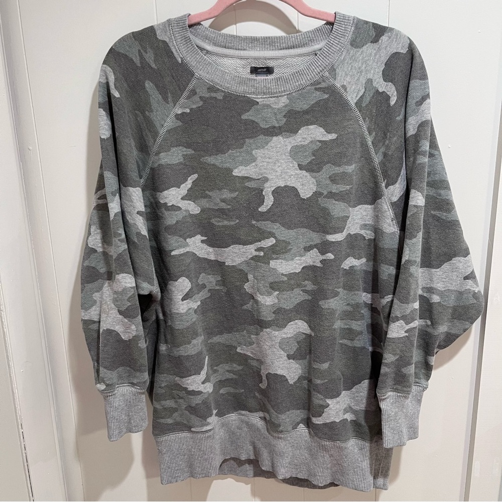 Aerie Camouflage Crewneck Sweater